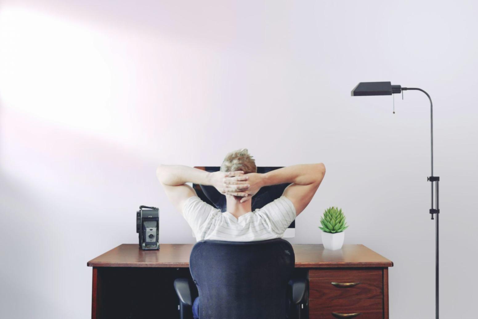 Person reviewing business data and customer research findings